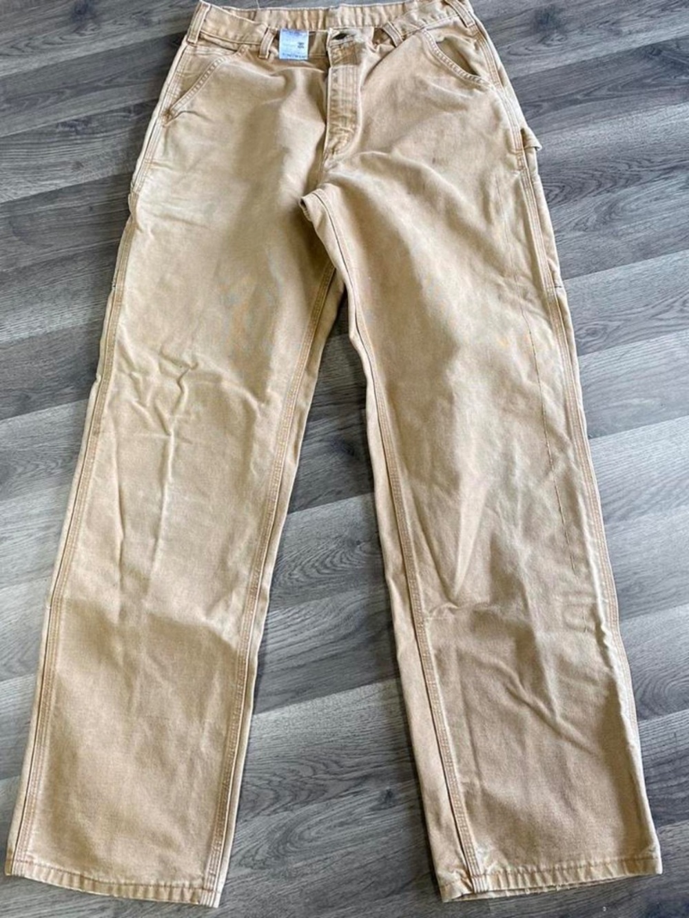 Carhartt Men's Tan and Brown Trousers